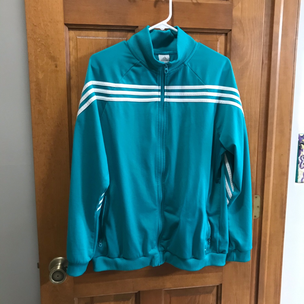 Adidas Three Stripe Zip Up
